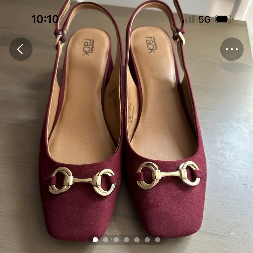 Red Horsebit Slingback Sandal